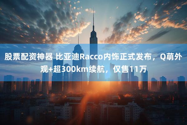 股票配资神器 比亚迪Racco内饰正式发布，Q萌外观+超300km续航，仅售11万
